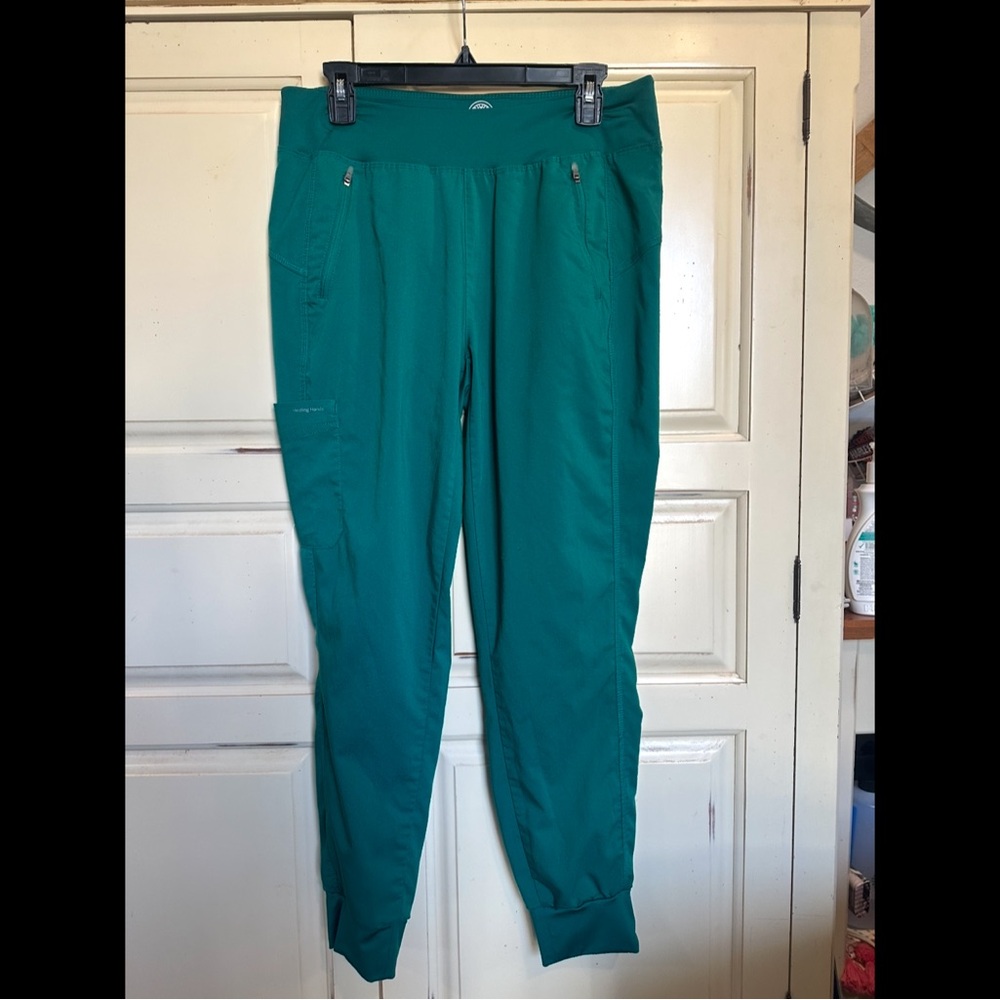 Teal Jogger Scrub Pants